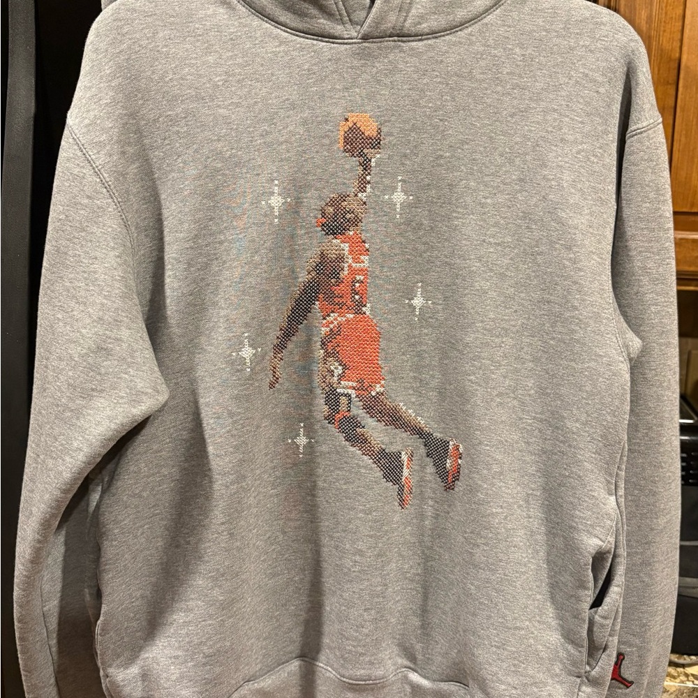Jordan Essentials Nike 2021 Holiday Hoodie (original embroidered stitching)